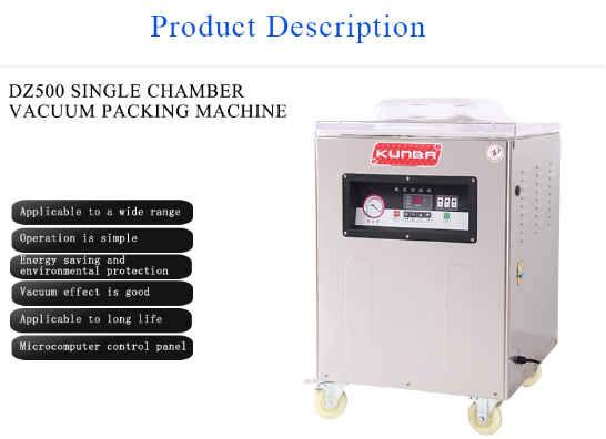 DZ500 SINGLE CHAMBER VACUUM PACKING MACHINE