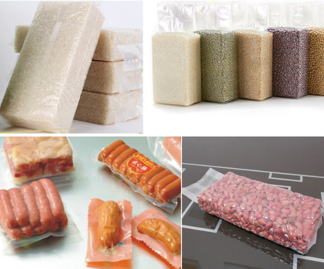 Vacuum packaged food samples