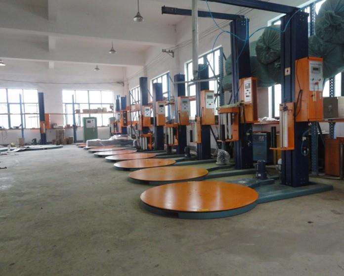 Automatic Pallet Stretch Wrapping Machines With PLC System